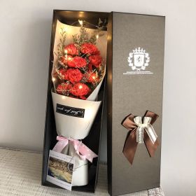 Soap Flower Box Birthday Gift (Option: 11Red Carnation Gift Box)